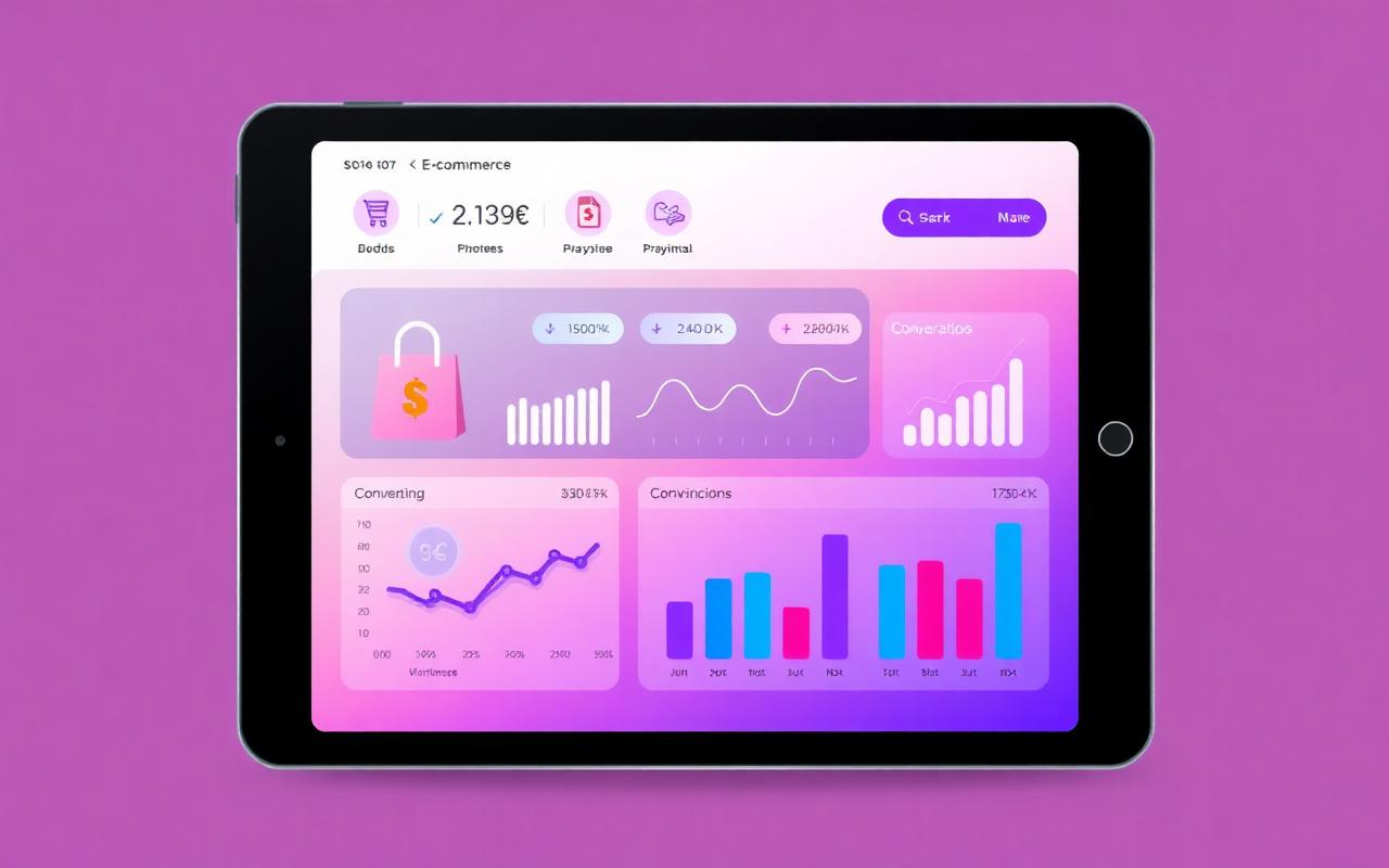 E-commerce website development services — Shopify and WooCommerce dashboard analytics